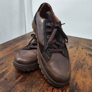 Mephisto Paco Mens 9.5 Shoes Portugal Dark Brown Leather Relax Water Resistant